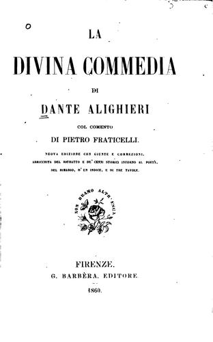 La Divina commedia (1860, G. Barbèra)