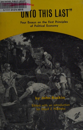 "Unto this Last" (Paperback, 1984, University of Nebraska Press)