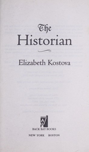 The historian (2006, Back Bay Books)