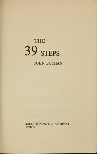 The 39 steps (1943, Houghton Mifflin)