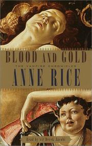Blood and Gold (Anne Rice) (2001, Random House Audio)