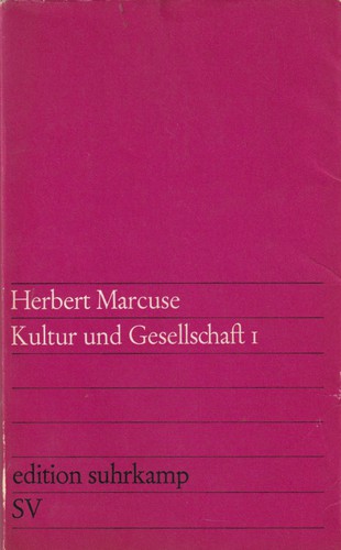 Kultur und Gesellschaft I (German language, 1968, Suhrkamp Verlag)