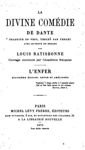 La divine comédie (1870, M. Lévy frères)