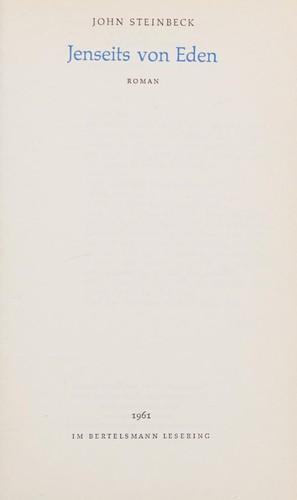 Jenseits von Eden (German language, 1961)