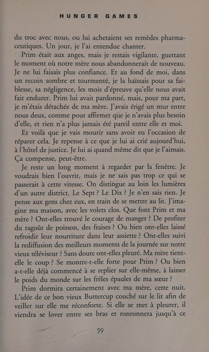 Hunger games (French language, 2009, Éd. France loisirs)